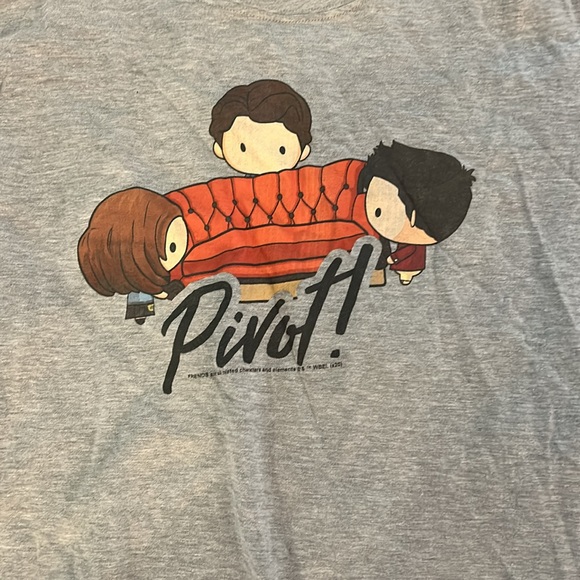 ⬇️ FINAL MARKDOWN! ⬇️ Friends Pivot Couch Scene Cartoon Tee - Picture 2 of 4